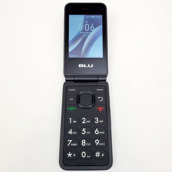 Tracfone BLU Flex Black Prepaid Basic Dumb Flip Feature Cell Phone 4G LTE B300V - Picture 3 of 15